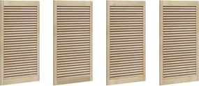 vidaXL Ușă de Dulap cu ușă 4 pcs natural 110 x 2,1 x 59,5 cm