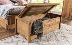 Ladă lemn masiv de depozitare Malina - 85 × 45 × 45 cm, Nu