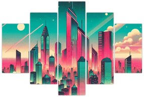 Tablou – Metropolă în stil pop-art (150x105 cm)