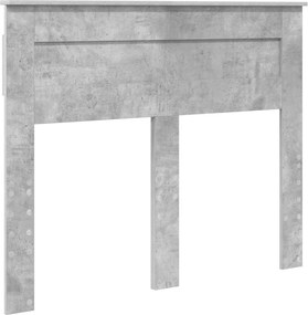 vidaXL Tăblie cap Gri din beton 135 cm Lemn compozit