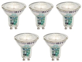 Set de 5 becuri LED inteligente GU10 50mm clare 4.7W 345 lm 2200-4000K
