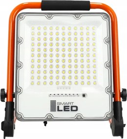 Proiector LED reîncărcabil cu stativ LED/100W/3,2V 5000K 5000 mAh IP65 portocaliu