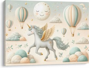 Tablou - Unicorn fericit (70x50 cm)