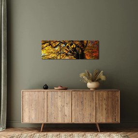 Tablou cu toamna (cu ceas) (90x30 cm)