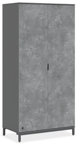 Dulap 104x214x59 cm pentru adolescenti, colectia Space Gray