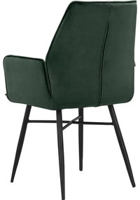 Set de scaune de sufragerie verde 2 buc. tapițat Anzo – Støraa