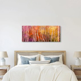 Tablou - Pădurea colorată (120x50 cm)