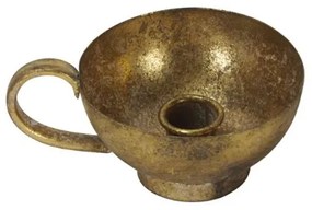 Sfesnic Cup din metal, auriu antichizat, 10x7 cm