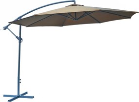 Umbrelă metalică ø 350 cm - maro