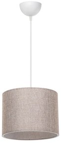 Lustra cu o singura lumina PWL-1115, E27 alb-bej natural, 22x60cm