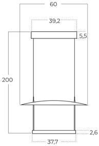 Lustra LED suspendata design modern PORTOFINO 60