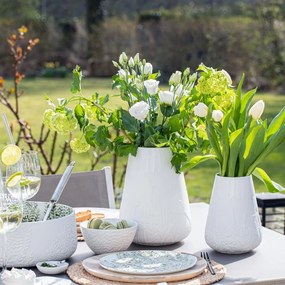 Räder Vaza alba din portelan, FLORAL GRASSES