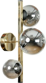 Aplica de perete cu 3 surse de lumina SERENITY auriu