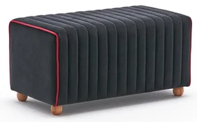 Taburet Mabel Pouf negru