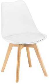 Milo 4+1 set de sufragerie alb-negru