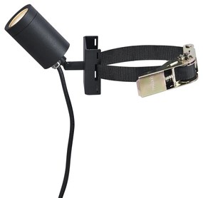 Spot exterior negru pentru copac GU10 50mm rotativ și înclinabil IP65 - Solo