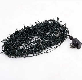 Lumini de Crăciun 20 m, 200 LED-uri, colorat, cablu verde