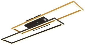 Plafonieră LED Globo 67208-30G DAKARI 30W/230V 3000K 60x80 cm negru/auriu