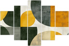 Tablou - Abstracție în culoare de măslin (150x105 cm)