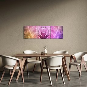 Tablou meditație (cu ceas) (90x30 cm)