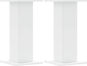 vidaXL Suporturi de plante, 2 buc., alb, 30x30x60 cm, lemn prelucrat