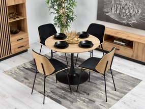 Scaun Jordan (stejar negru + negru). 1111083