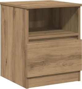 vidaXL Noptieră, stejar artizanal, 40x40x50 cm, lemn prelucrat