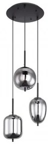 Suspensie moderna 3 becuri E14 Blacky 15345-3 Globo