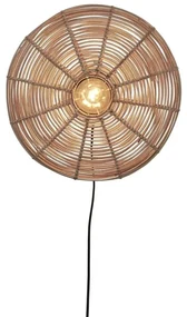 Aplica de perete eco din ratan Tanami disc S, nat