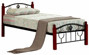 Cadru pat metal cu somieră, 90x200, MAGENTA