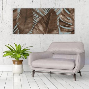 Tablou - Frunze de palmier acvarel (120x50 cm)