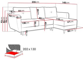 Canapea Mayer  (gri albastru). 1122614
