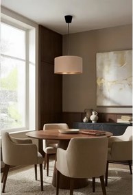 BRILAGI - Lustră suspendată VELVET pe cablu, 1xE27/60W/230V, diametru 40 cm, bej/auriu