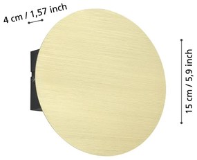 Aplică LED Eglo 901201 TALAMELLO LED/4W/230V 3000K auriu