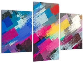 Tablou - Dungi colorate cu pensula (90x60 cm)