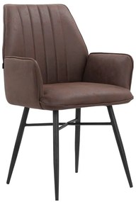 Set de scaune de sufragerie maro 2 buc. tapițat Anzo – Støraa