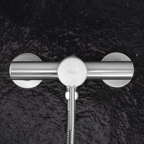 Baterie de duș REA Lungo Stripe BRUSH NICKEL