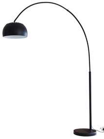 Lampadar din metal/marmura/plastic THIS &amp; THAT 205 cm negru, un bec