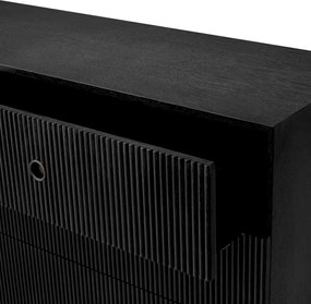 Comoda design LUX, Furnir de stejar gri carbune, Dimitrios