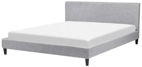 Pat matrimonial 180 cm FUTTI (cu somieră) (gri). 1007269