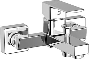 Baterie cada - dus Gala Cubo monocomanda crom lucios