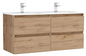 MOBILIER DAILY 120X46X56.5 STEJAR RUSTIC, 4 SERTARE,CU LAVOAR Stejar