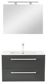 Mobilier complet de baie Vario Clam 80 antracit-antracit