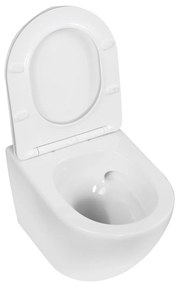 Toaletă Kasos fără ramă, montată pe perete