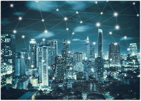 Tablou - Metropolă stălucitoare (70x50 cm)