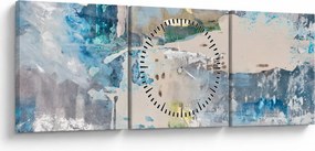 Tablou - Abstract (cu ceas) (90x30 cm)