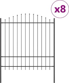 vidaXL Gard de Grădină 8 pcs Gri 170 x 215 cm
