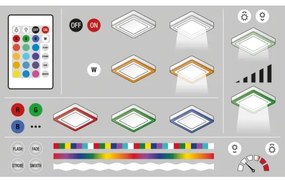 Ledvance - Plafonier LED RGB dimabil 38W 230V cu telecomandă
