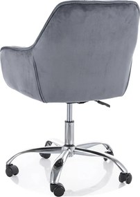 Scaun de birou Q-190 VELVET, gri