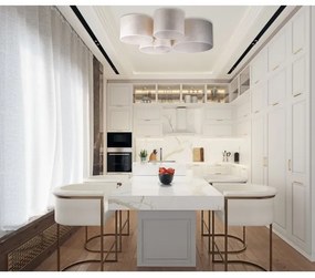 Duolla - Plafonieră ROLLER PENTO 5xE27/60W/230V auriu